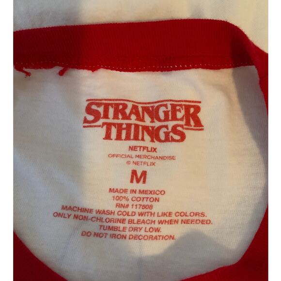 Stranger Things Ahoy Ice Cream Ringer Tee - Size Medium - Picture 3 of 3